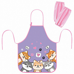 Фартук с нарукавниками для уроков труда ЮНЛАНДИЯ, регулировка по росту, 46х54 см, "Best fellows", 273630