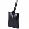 Лопата совковая стальная 23х28 см, ОБЩАЯ ДЛИНА 115 см, черенок стекловолокно, V-ручка, RABBITEX (РАББИТЕКС) "FIBERGLASS", 700484