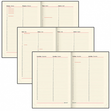 Ежедневник недатированный А5 138х213 мм BRAUBERG "FLAME", под кожу, 160 л., черный, серебряный срез, 113425