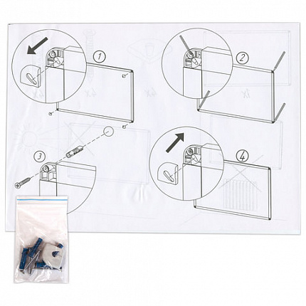Доска пробковая для объявлений 45х60 см, алюминиевая рамка, ГАРАНТИЯ 10 ЛЕТ, РОССИЯ, BRAUBERG, 231711