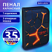 Пенал BRAUBERG, 1 отделение, 2 откидные планки, полиэстер, 21х14 см, "Keep out", 270719
