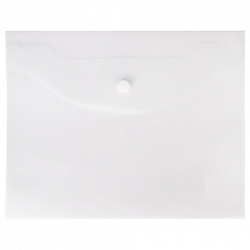 Папка-конверт с кнопкой МАЛОГО ФОРМАТА, А5, BRAUBERG "UNIVERSAL", прозрачная, 0,15 мм, 273065