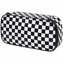 Пенал-органайзер BRAUBERG, 1 отделение, полиэстер, 22x11,5x6 см, "Black and White", 271572