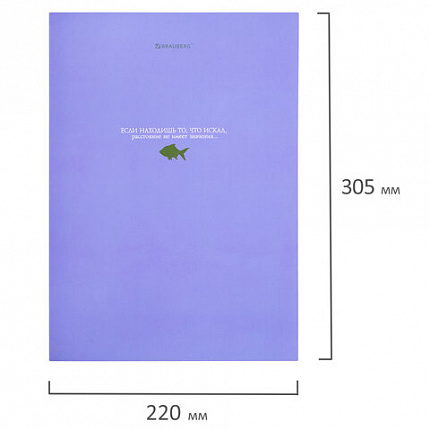 Тетрадь на кольцах БОЛЬШАЯ А4, 215х305 мм, 100 л., твердый картон, клетка, BRAUBERG, "Monocolor", 405409