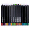 Карандаши цветные чёрное дерево BRAUBERG BLACK WOOD, 120 цветов, мягкий грифель 3 мм, 182046