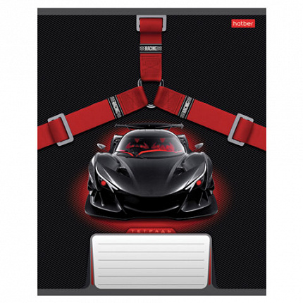 Тетрадь 24 л., HATBER клетка, обложка картон, "Для мальчиков" (микс в спайке), 063148, 24Т5В1