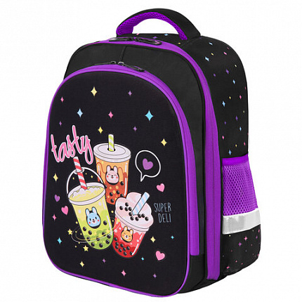 Ранец BRAUBERG KIDS STANDARD, 2 отделения, "Bubbleshake", 36х28х14 см, 274426