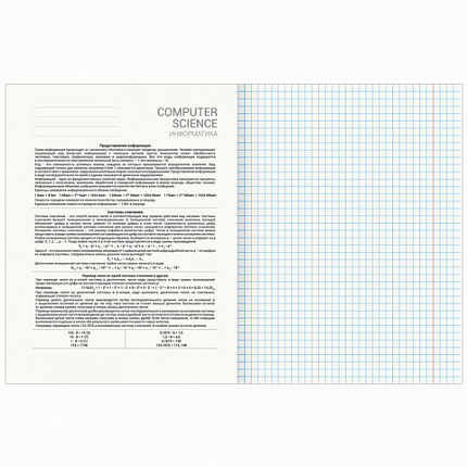 Тетрадь предметная NATURE 48л, обложка картон, ИНФОРМАТИКА, клетка, подсказ, BRAUBERG, 404776