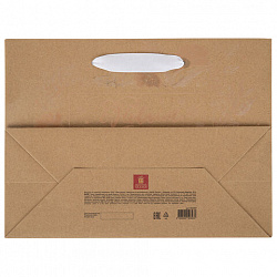 Пакет подарочный (1 шт.) новогодний, 27х11х20 см, "Shiny Kraft", фольга, ассорти, ЗОЛОТАЯ СКАЗКА, 592437