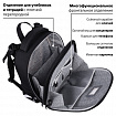 Ранец BRAUBERG SHINY, 2 отделения, с брелоком, "Хаски", СВЕТЯЩИЙСЯ РИСУНОК, 38х28х14 см, 271383