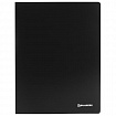 Папка на 2 кольцах BRAUBERG "Office", 25 мм, черная, до 170 листов, 0,5 мм, 227495