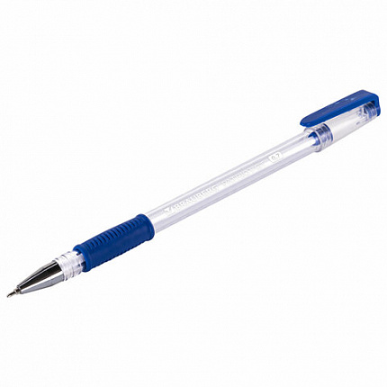 Ручка шариковая РОССИЯ "PATRIOT-GT", СИНЯЯ, корпус прозрачный, 0,7 мм, линия письма 0,35 мм, BRAUBERG, 143961