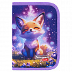 Пенал BRAUBERG KIDS, 1 отделение, 2 откидные планки, 21х14 см, "Chilling fox", 274544