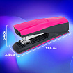 Степлер №24/6, 26/6 BRAUBERG "SUPER", до 30 листов, маджента и черный, 272740
