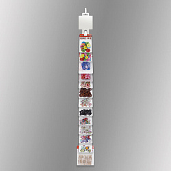 Стриплента на 13 замков, 980х50 мм, с топпером, толщина 0,5 мм, полипропилен, NoName, 504887