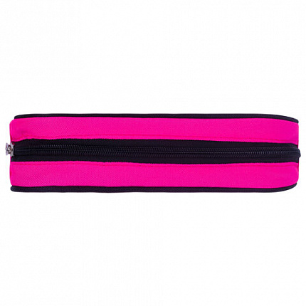 Пенал-косметичка BRAUBERG овальный, полиэстер, "Pink", 22х9х5 см, 229270