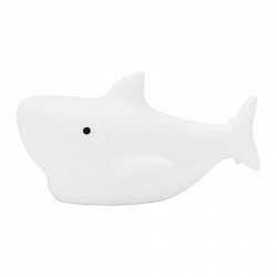 Ночник силиконовый LED "Акула" 109x60x58 мм, белый свет/RGB, на батарейках (в комплекте), DASWERK (ДАСВЕРК), 238932