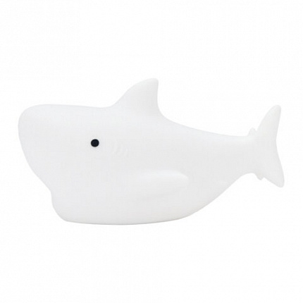 Ночник силиконовый LED "Акула" 109x60x58 мм, белый свет/RGB, на батарейках (в комплекте), DASWERK, 238932