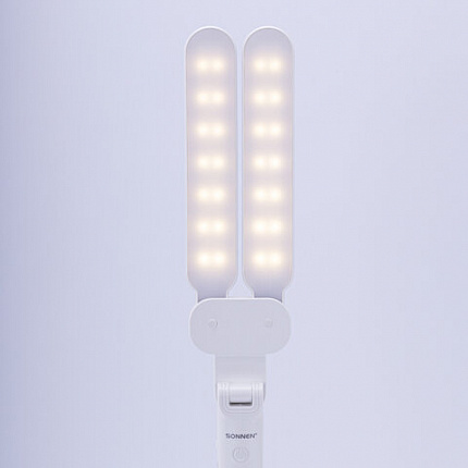 Настольная лампа / светильник беспроводная SONNEN PT-202, подставка для книг, USB, LED, 5 Вт, 3 режима, 238780