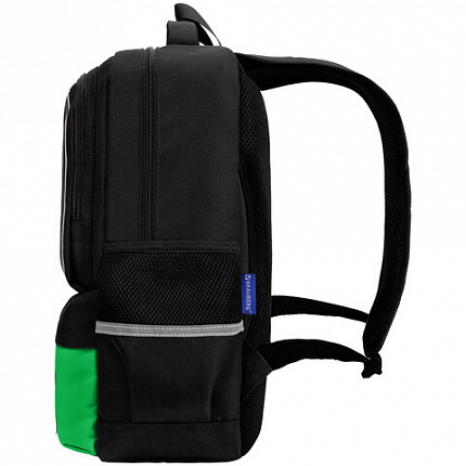 Рюкзак BRAUBERG STAR, 1 отделение, 5 карманов, "Digital tools", черный, 40x29x13 см, 273133