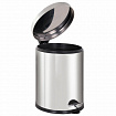 Ведро мусорное с педалью 12 литров "Classic Plus", ЗЕРКАЛЬНОЕ, нержавеющая сталь, со съемным внутренним ведром, LAIMA, ТУРЦИЯ, 608113
