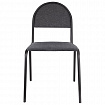 Стул для посетителей "Серна", черный каркас, ткань серая, СМ 7/22 Т-08