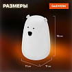 Ночник силиконовый LED "Медведь" 111x111x160 мм, белый свет/RGB, таймер, USB, аккумулятор 1200 мАч, DASWERK (ДАСВЕРК), 238938