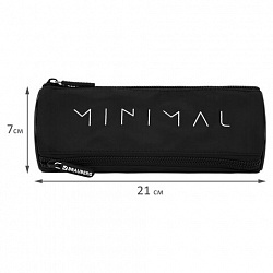 Пенал мягкий BRAUBERG, 3 отделения, нейлон, 21х7х7 см, "Minimal", 274583