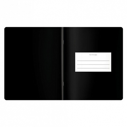 Тетрадь предметная BLACK MODE 48л, пластиковая обложка, ИСТОРИЯ, клетка, подсказ, BRAUBERG, 405521