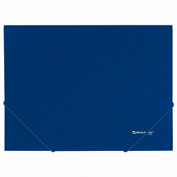 Папка на резинках А4 BRAUBERG UNIVERSAL, синяя, до 300 листов, 0,5 мм, 273037