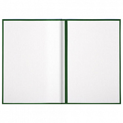 Папка адресная бумвинил с гербом России, формат А4, зеленая, индивидуальная упаковка, STAFF "Basic", 129581