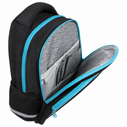 Рюкзак BRAUBERG OPTIMA, 2 отделения, с брелоком, "Открытый космос", 36х27х18 см, 272095