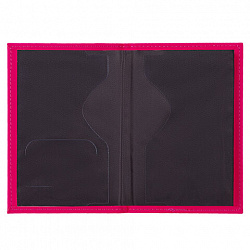 Обложка для паспорта "Passport map", экокожа soft-touch, малиновая, STAFF, 238761