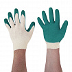 Перчатки хлопчатобумажные, износостойкие ОДИНАРНЫЙ латексный облив, 13 класс, КОМПЛЕКТ 5 ПАР, LAIMA ЛЮКС, 600802