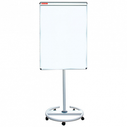 Доска-флипчарт магнитно-маркерная 70х100 см, передвижная, ГАРАНТИЯ 10 ЛЕТ, BRAUBERG, 231703