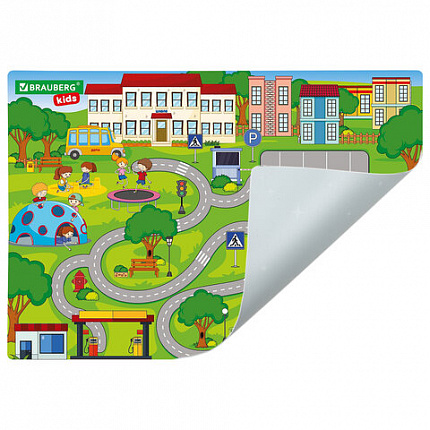 Настольное покрытие BRAUBERG KIDS, А3+, пластик, 46x33 см, "Лабиринт", 273620