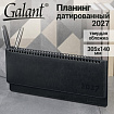 Планинг датированный 2027 305х140мм GALANT Ritter, под кожу, черный, 118208