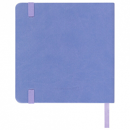 Скетчбук, слоновая кость 140 г/м2 120х120 мм, 80 л., КОЖЗАМ, резинка, BRAUBERG ART CLASSIC, пастель сиреневый, 116877