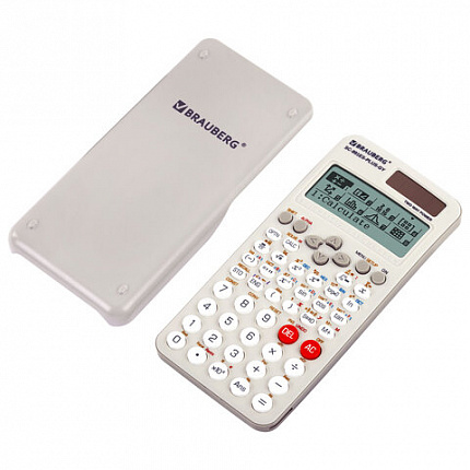 Калькулятор инженерный BRAUBERG SC-991ES-PLUS-GY (164х80 мм), 552 функции, 10+2 разряда, СЕРЫЙ, 272652