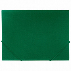 Папка на резинках А4 BRAUBERG PIXEL, темно-зеленая, до 300 листов, 0,5 мм, 273040