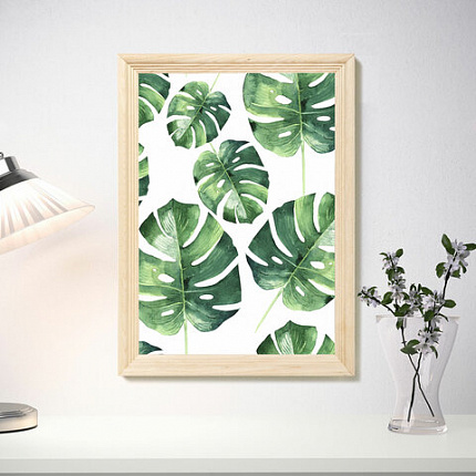 Рамка 21х30 см, дерево, багет 20 мм, BRAUBERG "Business", цвет натуральный, акриловый экран, 391292