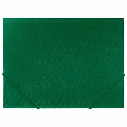 Папка на резинках А4 BRAUBERG PIXEL, темно-зеленая, до 300 листов, 0,5 мм, 273040