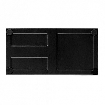 Подставка-органайзер BRAUBERG "Germanium", металлическая, 3 секции, 102х186х95 мм, черная, 231986