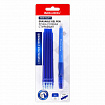 Ручка стираемая гелевая с эргономичным грипом + 9 стержней, BRAUBERG "RESTART", СИНЯЯ, игольчатый узел 0,7 мм, линия письма 0,35 мм, 144098