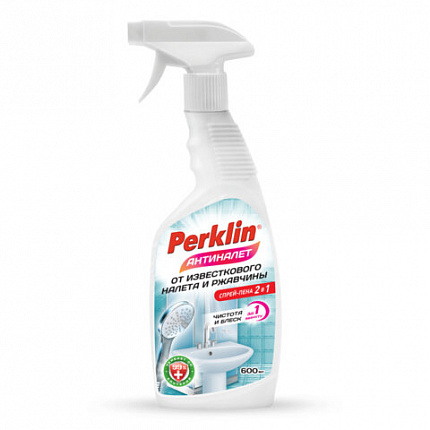 Средство для чистки сантехники кислотное ЧИСТОТА И БЛЕСК 600мл PERKLIN АНТИНАЛЕТ, 702400