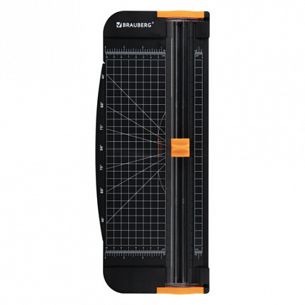 Резак роликовый BRAUBERG SUPER PLUS A4, 12 листов, длина реза 310 мм, линейка для реза, +3 лезвия В ПОДАРОК!, 533369