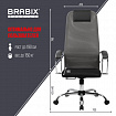 Кресло офисное BRABIX PREMIUM "Ultimate EX-800" хром, плотная двойная сетка Х2, черное/серое, 532912