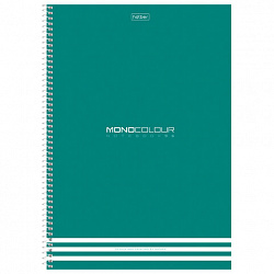 Тетрадь А4, 96 л., HATBER, спираль, клетка, матовая ламинация, тиснение, "MONOCOLOUR" (микс в ПУ), 093593, 96Т4лтВ1сп