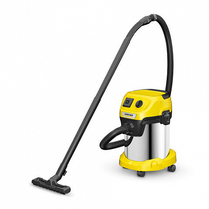 Пылесос хозяйственный KARCHER WD 3 PS, мусоросборник 17л, мощность 1000 Вт, желтый, 1, 1.628-190.0