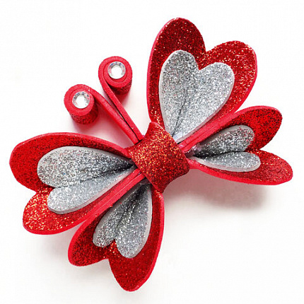 Пористая резина/фоамиран А4, 2 мм, НАБОР, 5 листов, 5 цветов, яркие цвета, блестки, ЮНЛАНДИЯ, 662052